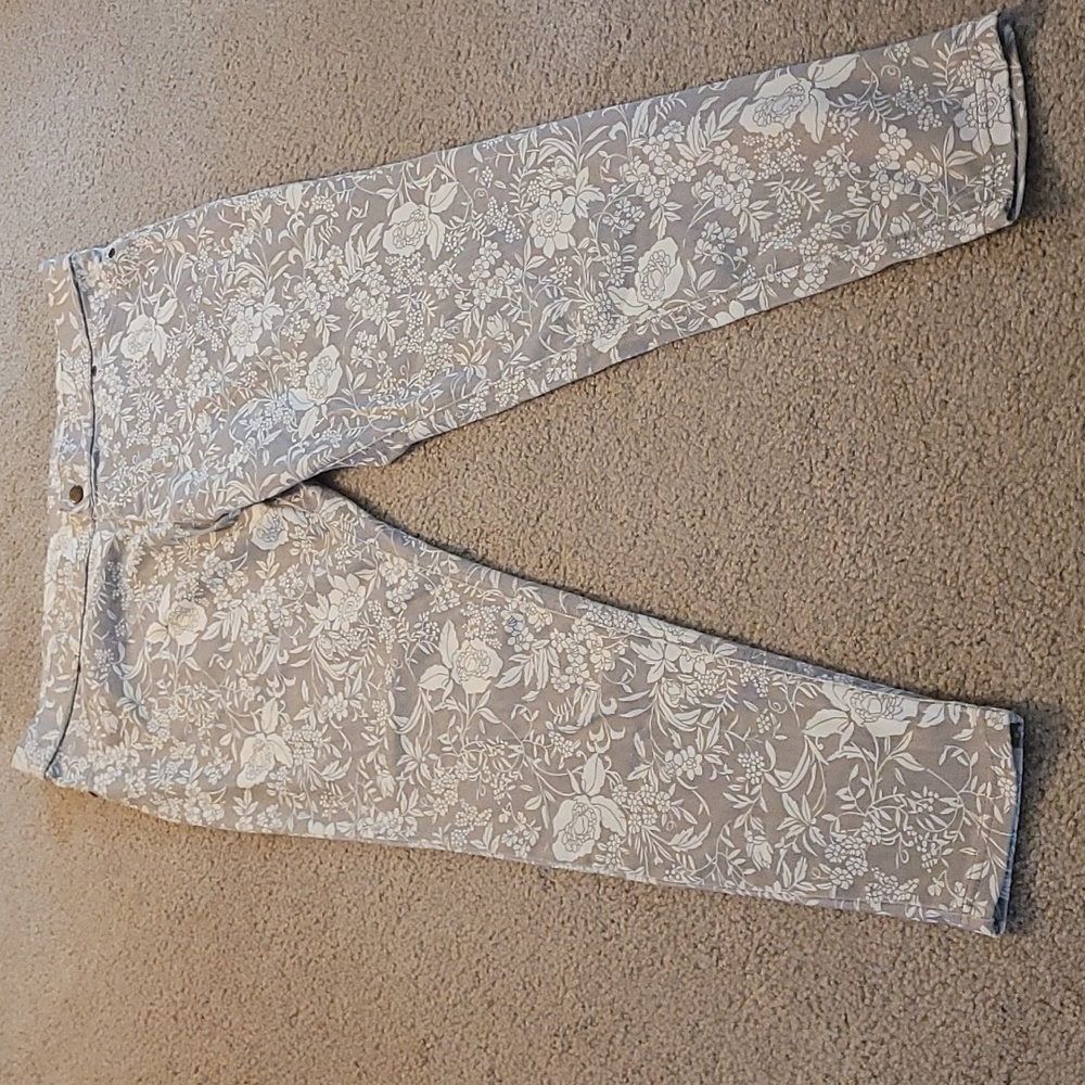 Hue Floral Jeggings, Size XL
